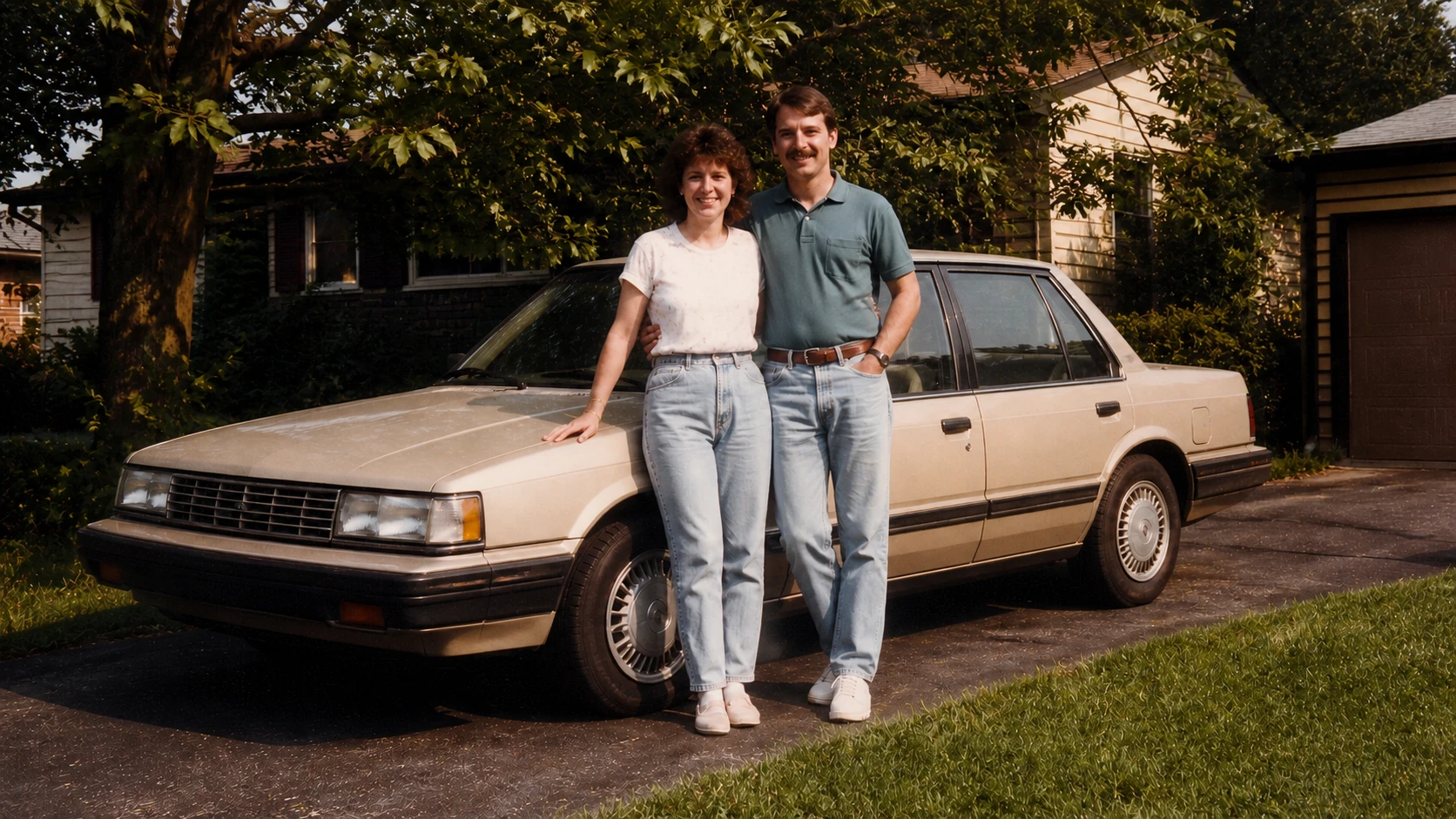 Cleaned: Date removed from a fictional family snapshot