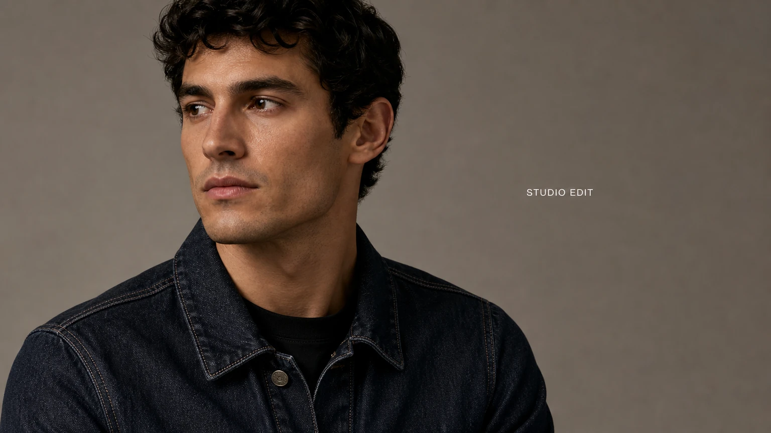 Original: Label removed beside a denim jacket shoulder