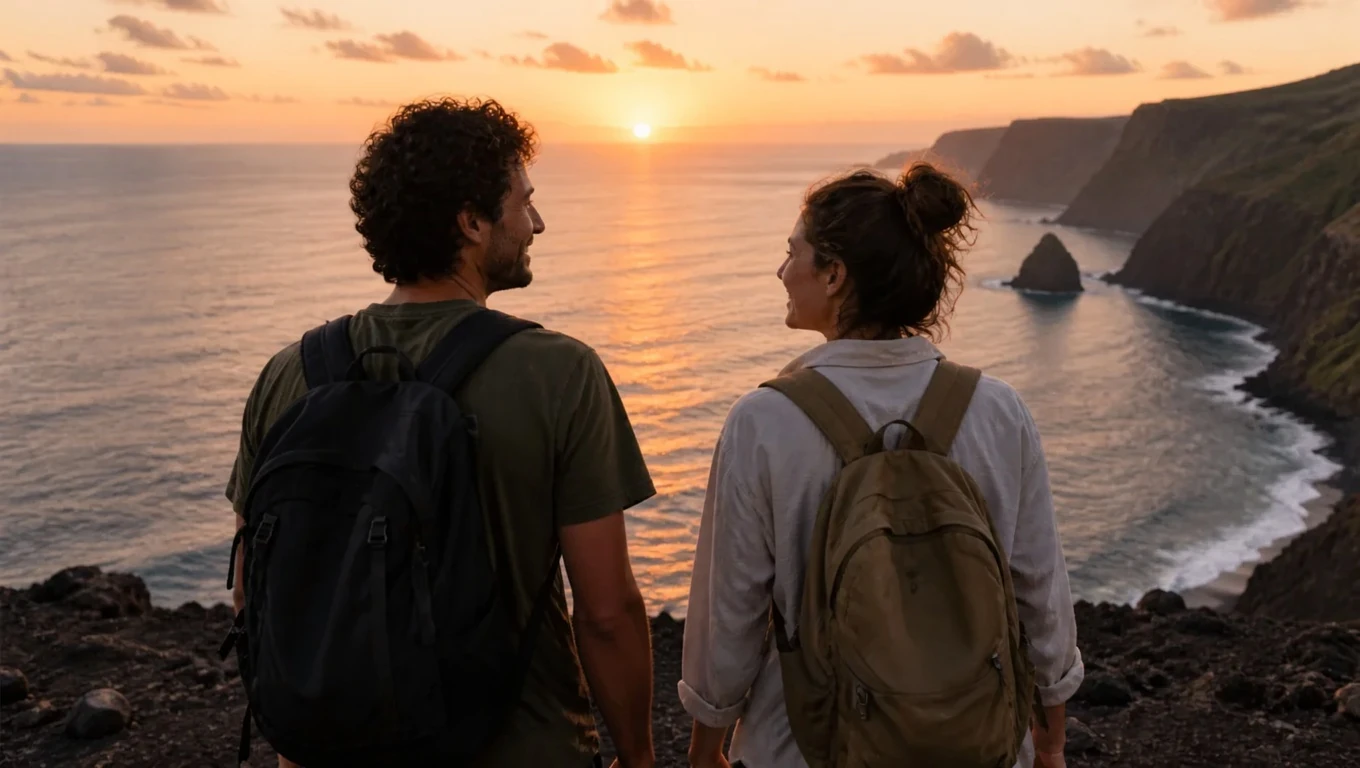 Cleaned: Subtitle removed from a fictional travel still